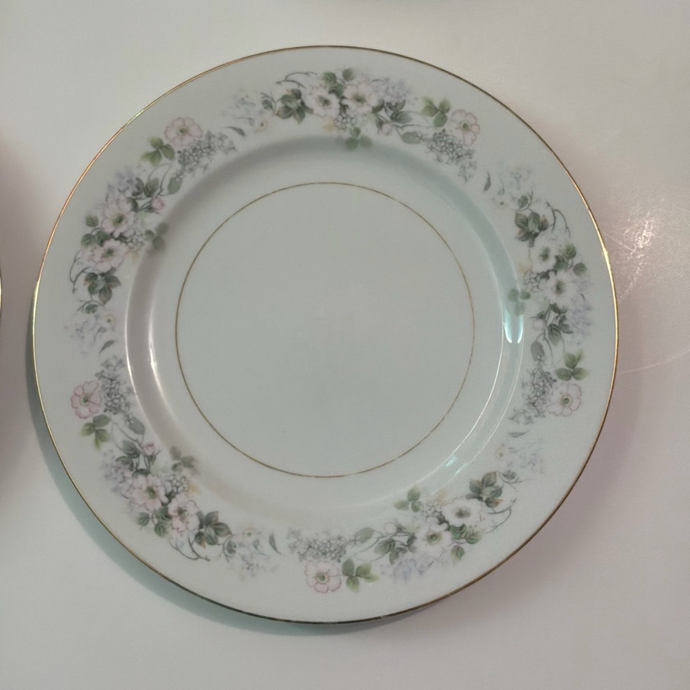 Set of 6 vintage Noritake fine china plates